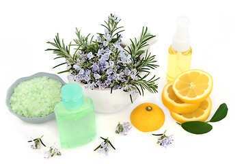 Image showing Rosemary and Lemon Vegan Skin Care with Anti Ageing Benefits