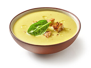 Image showing bowl of vegetable cream soup