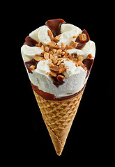 Image showing ice cream isolated on black