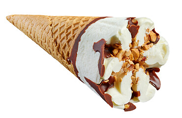 Image showing ice cream cone on white background