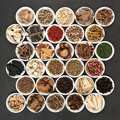 Image showing Large Collection of Chinese Herbal Medicine