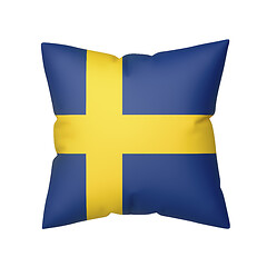 Image showing Pillow with the flag of Sweden