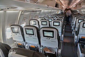 Image showing Plane cabin interior