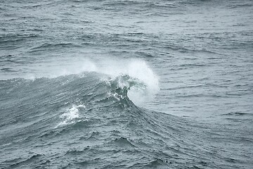 Image showing Stormy Waves Breaking