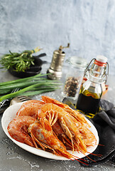 Image showing boiled shrimps