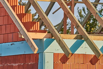 Image showing Brick House Construction