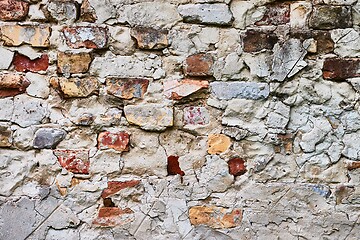 Image showing Brick Wall Closeup