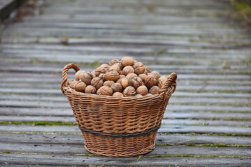 Image showing Walnuts in a basket