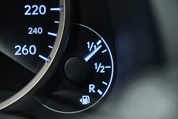 Image showing Fuel Gauge Going Down