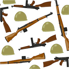 Image showing American small arms of the timeses of the second world war