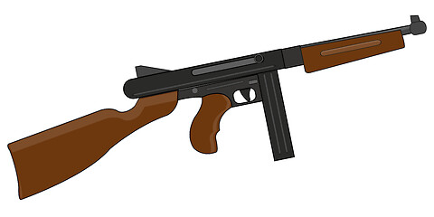 Image showing Vector illustration of the american automaton of the system thompson