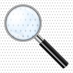 Image showing Realistic Magnifying Glass, Magnify