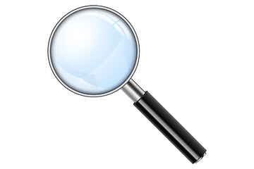 Image showing Realistic Magnifying Glass, Magnify