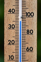 Image showing Thermometer in summer