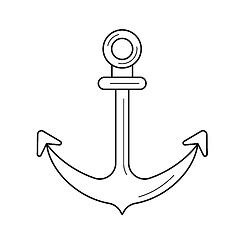 Image showing Anchor line icon.
