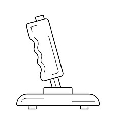 Image showing Joystick line icon.