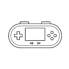 Image showing Gamepad line icon.