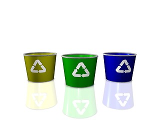 Image showing Recycle Bins