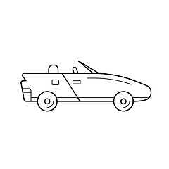 Image showing Cabriolet line icon.