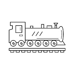 Image showing Train line icon.