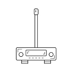 Image showing Transmitter line icon.