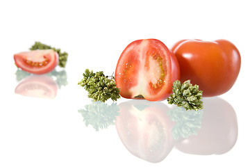 Image showing Tomato and Oregano