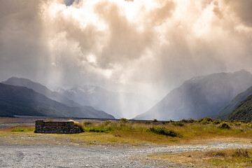 Image showing dramatic landscape scenery Arthur\'s pass in south New Zealand