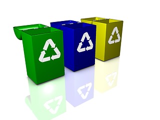 Image showing Recycle Bins