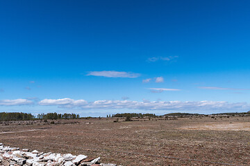 Image showing Great wide barren grassland, nature reserve at the Stora Alvaret