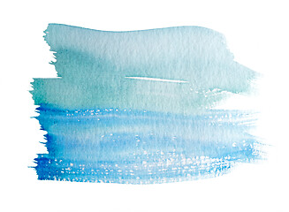 Image showing watercolor paint on white background