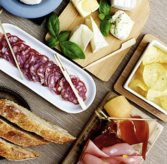 Image showing Cold Cuts and Delicious Snacks