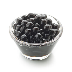 Image showing black tapioca pearls for bubble tea