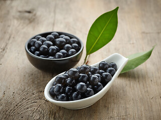 Image showing black tapioca pearls for bubble tea