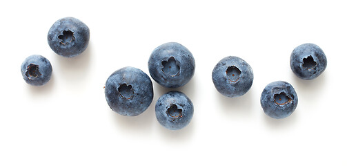 Image showing fresh ripe blueberries