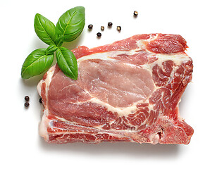 Image showing fresh raw pork meat