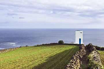 Image showing Whale watch tower in Pico, Azores