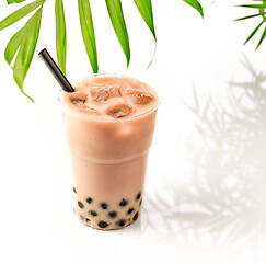 Image showing iced bubble tea