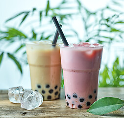 Image showing iced bubble tea