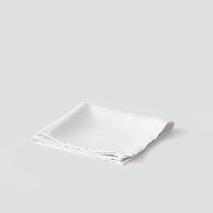 Image showing white napkin on light grey background