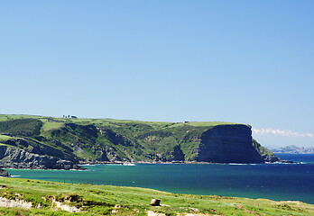 Image showing Landscape of Cabo de Galizano, Spain