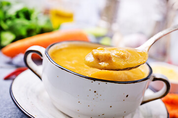 Image showing carrot soup