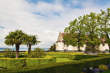 Image showing Castle garden at Lake Constance