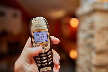 Image showing Old Nokia mobile phone