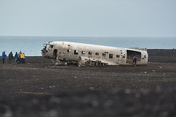 Image showing Plane wreck in Iceland