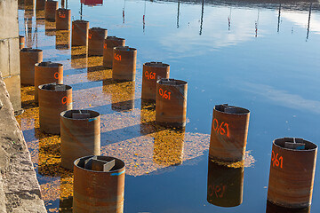 Image showing Steel Pipes Water