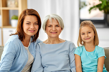 Image showing portrait of mother, daughter and grandmother