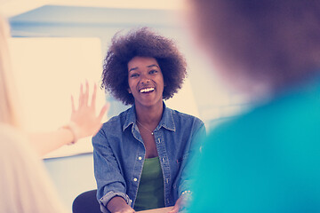 Image showing Multiethnic startup business team on meeting