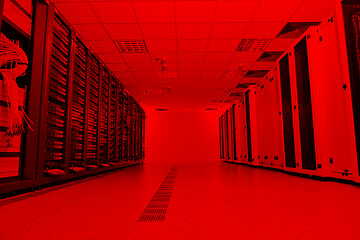 Image showing network server room