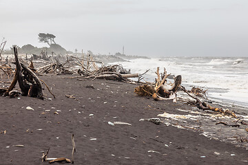 Image showing jade beach Hokitika, New Zealand