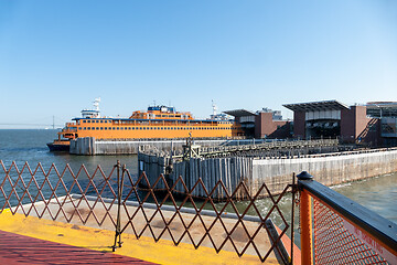 Image showing ferry downtown New York City